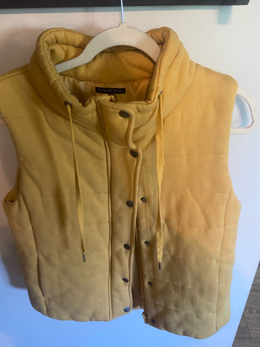 Staccato Mustard Yellow Puffer Vest